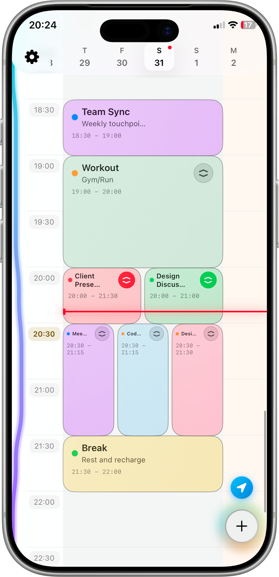 TaskCard uygulaması - takvim ve görev yönetimi ekranı